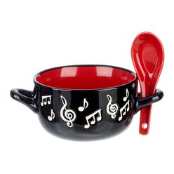 Music Sales Music Note Bowl Spoon Red