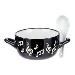 Music Sales Music Note Bowl Spoon White