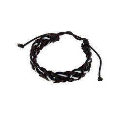 Rockys Bracelet Leather Black/White