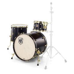 SJC Drums Tour 3pc shell set black/brass