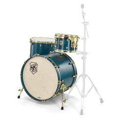SJC Drums Tour 3pc shell set blue/brass