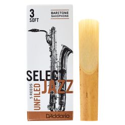 DAddario Woodwinds Select Jazz Unfiled Bariton 3S