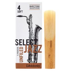 DAddario Woodwinds Select Jazz Unfiled Bariton 4S