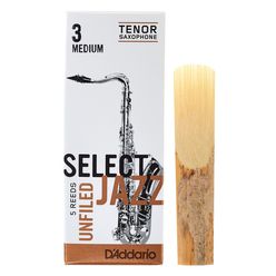 DAddario Woodwinds Select Jazz Unfiled Tenor 3M