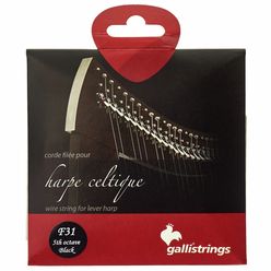 Galli Strings Lever Harp Bass Wire F31