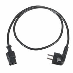 Stairville IEC Power Cable 1,0m BK angled