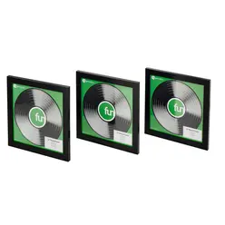 12" Record Frame black