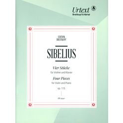 Breitkopf & Härtel Sibelius 4 Stücke Violine