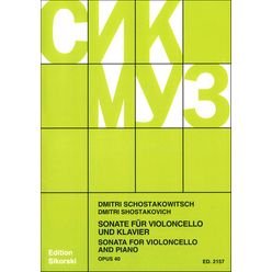 Sikorski Musikverlage Schostakowitsch Cellosonate