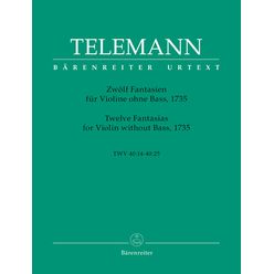Bärenreiter Telemann 12 Fantasien Violin
