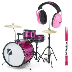 Youngster Drum Set Bundle Pink