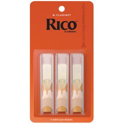 DAddario Woodwinds Rico Bb Clarinet 3.5 3-Pack