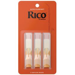 DAddario Woodwinds Rico Alto Clarinet 2.5 3-Pack