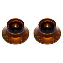 Allparts Bell Knobs to 11 Amber