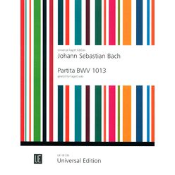 Universal Edition Bach Partita BWV 1013 Bassoon