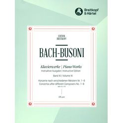 Breitkopf & Härtel Bach/Busoni Konzerte Meister