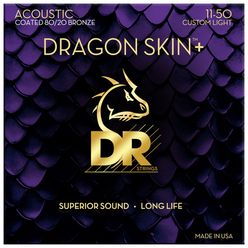 DR Strings Dragon Skin+ DA8-11 Coated