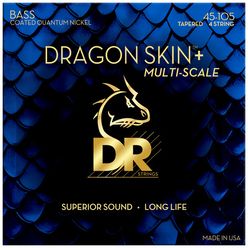 DR Strings Dragon Skin+ DBQM-45 Coated