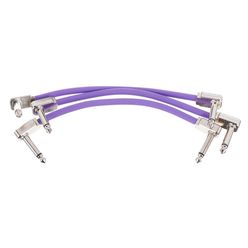 Ernie Ball Flat Patch Cable 6" purple set