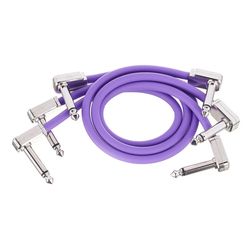 Ernie Ball Flat Patch Cable 12" prpl set