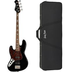 Harley Benton MV-4JB LH Black Bundle