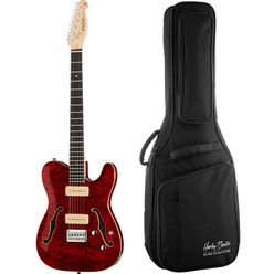 Harley Benton TE-90QM Trans Red Bundle