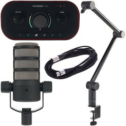 Focusrite Vocaster Two Podcast Bundle 1