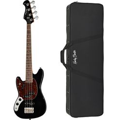 Harley Benton MV-4MSB LH Black Bundle