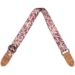 Cascha Ukulele Strap Mauve Leaves Veg