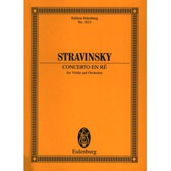 Edition Eulenburg Strawinsky Concerto En Ré