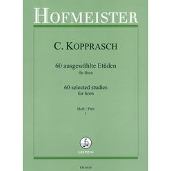 Friedrich Hofmeister Verlag Kopprasch 60 Etüden Horn 1