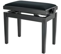 Burghardt B 5 black mat/black fabric – Klaverbænk