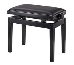 Burghardt B 5 black mat/black leather – Klaverbænk
