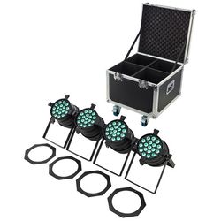 LED Par 64 CX-3 Tourpack 4 B Stairville