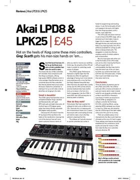 akai lpk25 keyboard maont