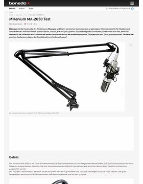 Millenium MA-2050 Test