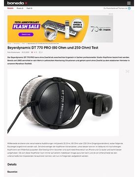 beyerdynamic DT-770 Pro 80 Ohm – Thomann France