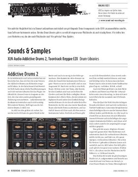 XLN Audio Addictive Drums 2, Toontrack Reggae EZX - Drum-Libraries