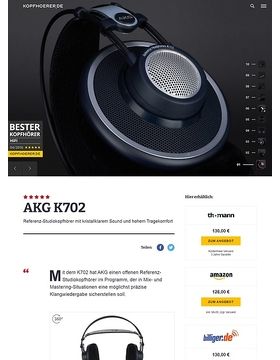 Thomann akg k702 sale