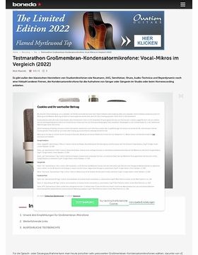 Testmarathon Gro&szlig;membran-Kondensatormikrofone: Vocal-Mikros im Vergleich