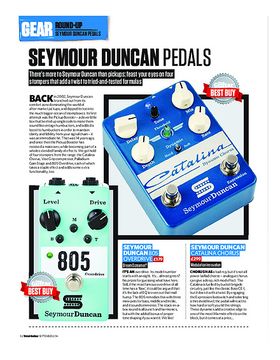 Seymour Duncan 805 Overdrive, Catalina Chorus, Palladium Gain Stage and Vise Grip Compressor