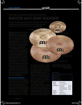 Meinl Byzance Dark Splash, Crash & Big Apple Rides