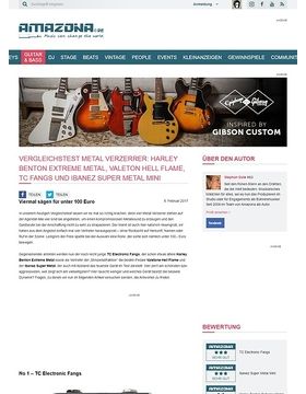 Vergleichstest Metal Verzerrer: Harley Benton Extreme Metal, Valeton Hell Flame, TC Fangs und Ibanez Super Metal Mini