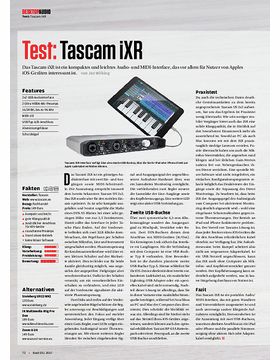 Tascam iXR, sE Electronics X1 A, Korg plugKEY
