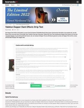 Valeton Dapper Dark 4 Effect Strip – Musikhaus Thomann