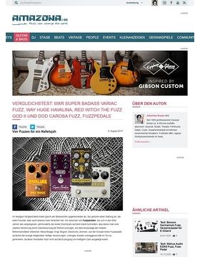 Vergleichstest: MXR Super Badass Variac Fuzz, Way Huge Havalina, Red Witch The FUZZ GOD II und DOD Carcosa Fuzz, Fuzzpedale