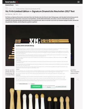 Vic Firth Limited Edition + Signature Drumsticks Neuheiten 2017 Test