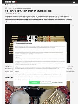 Vic Firth Modern Jazz Collection Drumsticks Test