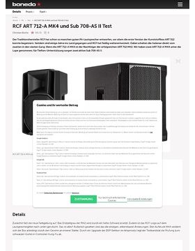 RCF ART 712-A MK4 und Sub 708-AS II Test