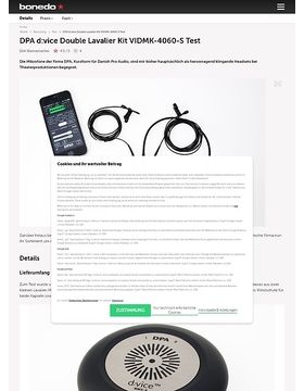 DPA d:vice Double Lavalier Kit VIDMK-4060-S